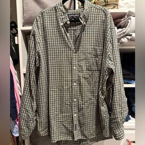 Abercrombie & Fitch Green Plaid Casual Shirt